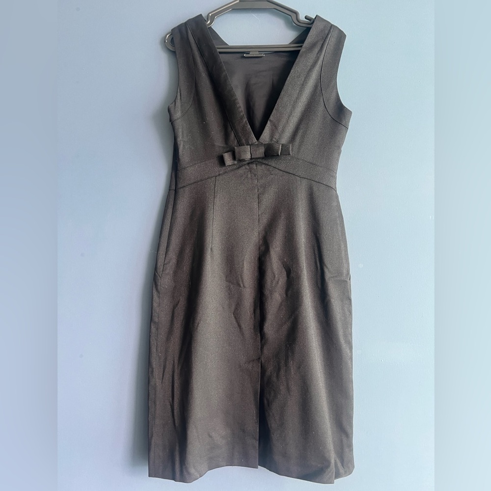 Valentino Black Wool-blend Dress
